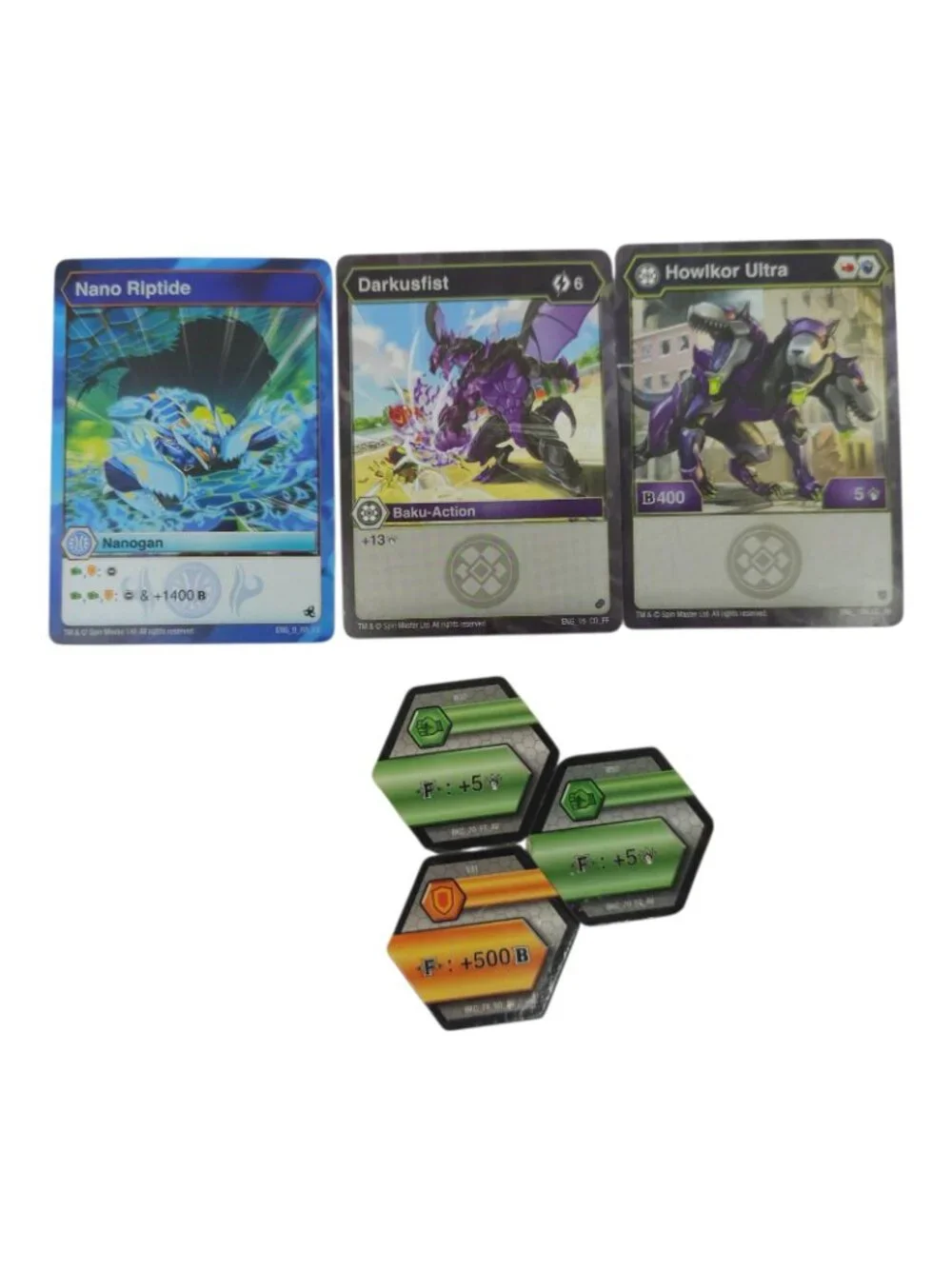 Bakugan Geogan Rising Aquos Behemos Action Figure Cards BakuCores Spin Master